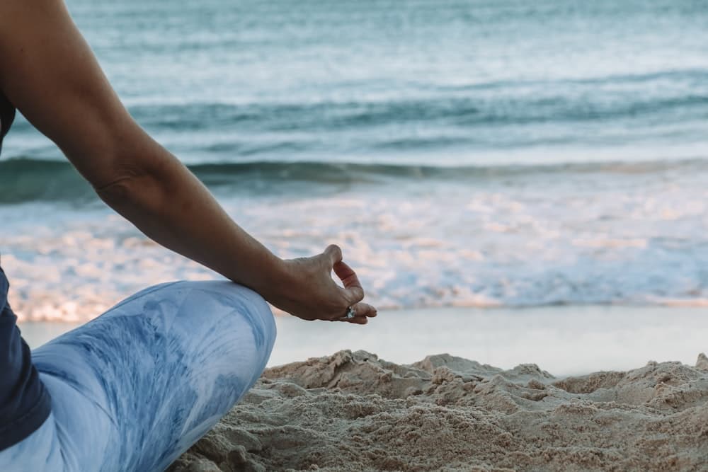 Close-up of open hands in a gentle healing gesture